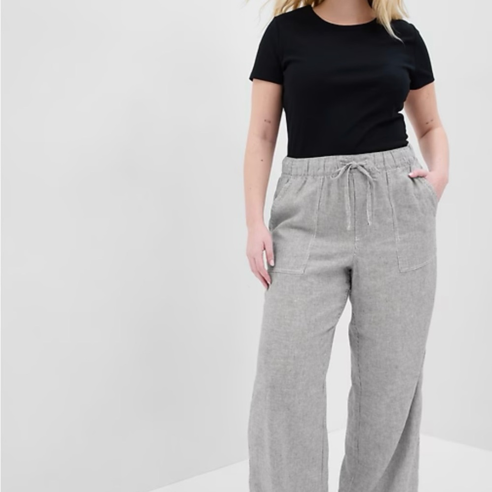 GAP Gray Wide Leg Pants Soft Knit Comfort